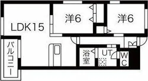 ダイアヒルズ住吉II【1階】の間取り