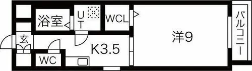 サンセール旭【203号室】の間取り