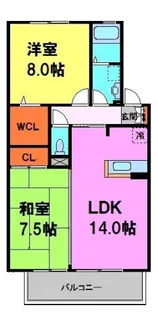 フェルトラウト24【B212号室】の間取り