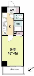 エスリードコート難波ウエスト【5階】の間取り