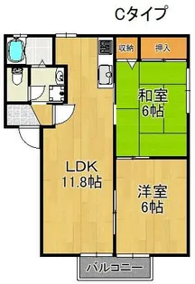 フォーレス高松【1階】の間取り