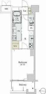 カスタリア新栄II【10階】の間取り