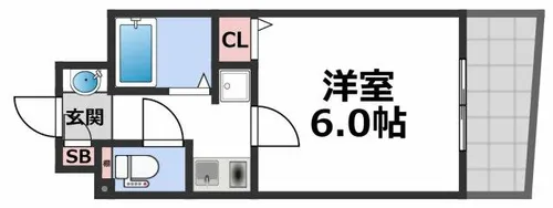 キャッスルプラザ壱番館【5階】の間取り