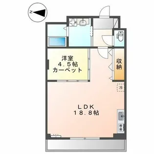 カステル ヴェッチオ【305号室】の間取り