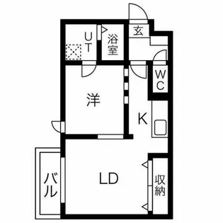 カトラン麻生【4階】の間取り