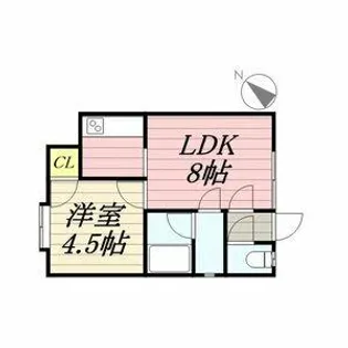 北海道札幌市北区新琴似十条2丁目【アパート】の間取り