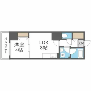 クリスタルガーデン栄町【702号室】の間取り