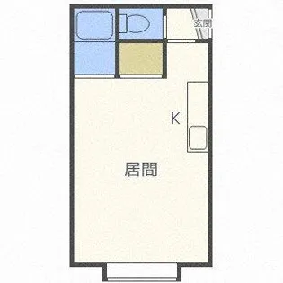フロンティアK3【311号室】の間取り