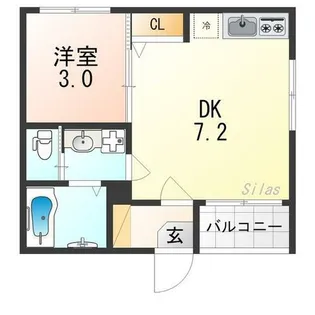 スプランドゥ―ル東九条【3階】の間取り