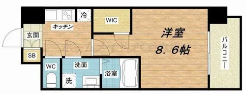 アーデン谷町【10階】の間取り