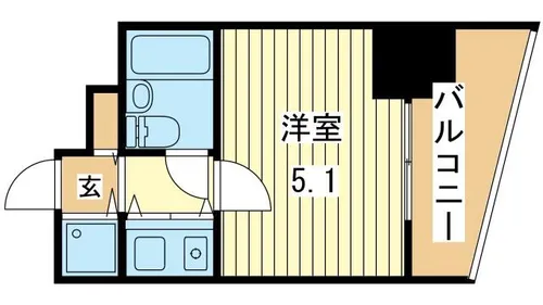 朝日プラザサウスコア姫路【6階】の間取り