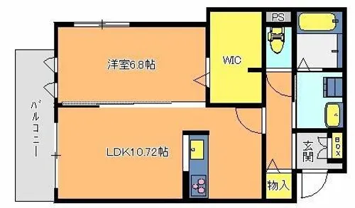 maison sentier メゾンサンティエール【302号室】の間取り