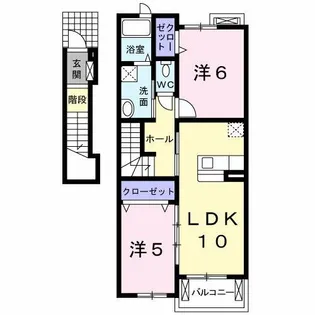 サニー フォレスト【2階】の間取り