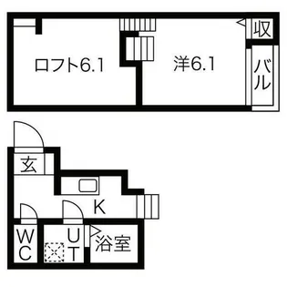 LUNA FORZA神宮西【2階】の間取り