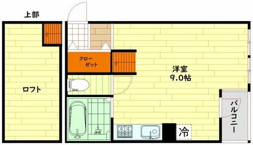 レオン天神橋【4階】の間取り