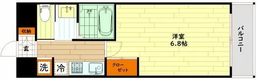 フレアコート梅田【5階】の間取り