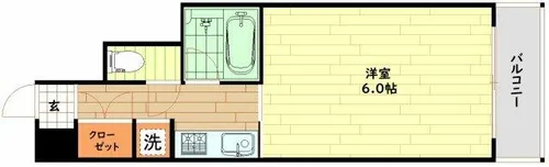 セレッソコート梅田東【7階】の間取り