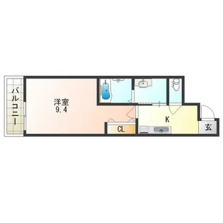 大阪府大阪市東住吉区杭全8丁目【アパート】の間取り
