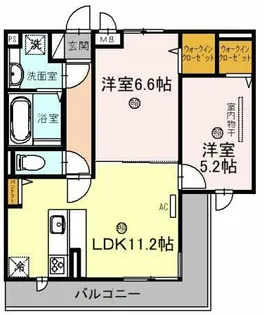 D-room五反田【3階】の間取り