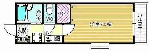 センターフィールドⅢ【4階】の間取り