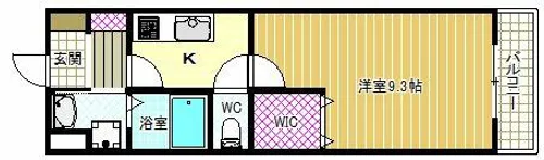 アリーバ古室【2階】の間取り