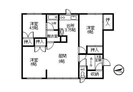 ハイツKIHIRU【B号室】の間取り