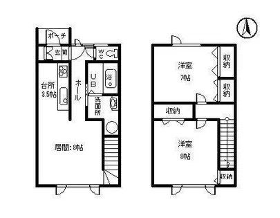 アンジュールII【C号室】の間取り