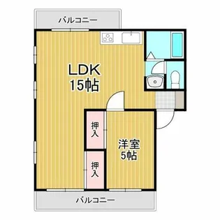 ツインズA【201号室】の間取り