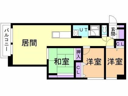 サンヴェール中島【304号室】の間取り