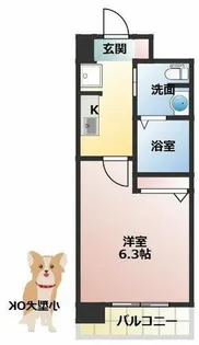 SWISS梅田東【4階】の間取り