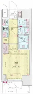プレサンス松屋町ヴィゴラス【6階】の間取り