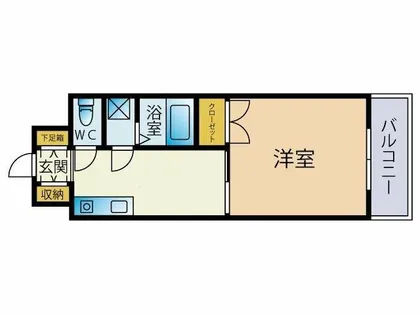 山王パルサーマンション【506号室】の間取り