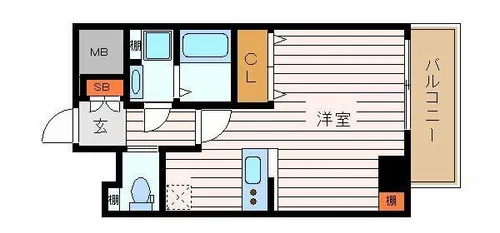 Le magnolia住吉(ル マニョリア住吉)【2階】の間取り