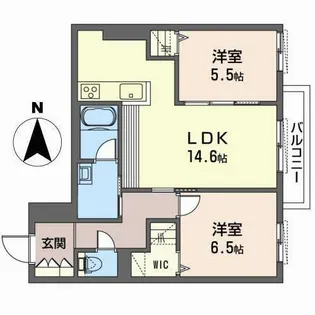 クロスウェル【0202号室】の間取り
