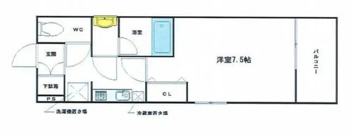 ウィステリア大阪天満宮【4階】の間取り