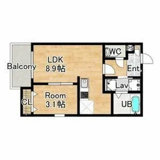 ジーメゾン港北ルシェリエ【3階】の間取り