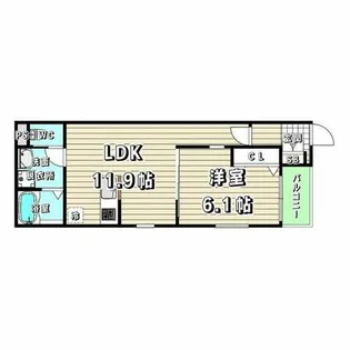 リヴェール神郷【2階】の間取り