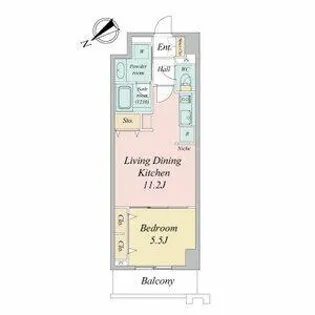 グランルクレ新栄イースト【4階】の間取り