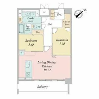 グランルクレ新栄イースト【10階】の間取り