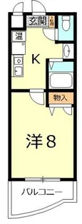 メゾングレース野洲【408号室】の間取り