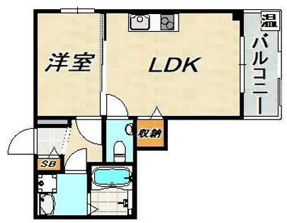 Casa上沢【1階】の間取り