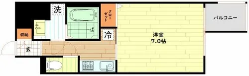 エスリード福島ラグジェ【2階】の間取り