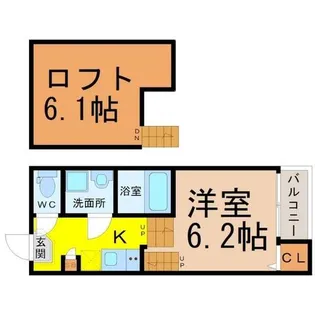 AKALA【2階】の間取り