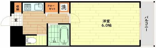 プレサンス梅田西【8階】の間取り