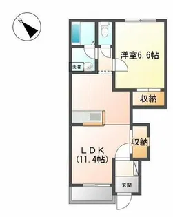 ボスコアバンティ【101号室】の間取り