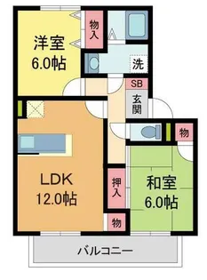 アビタシオン仁川II【2階】の間取り