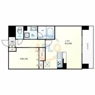 ラ・リヴィエール【3階】の間取り