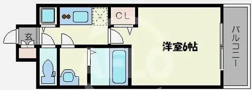 プレサンス松屋町ファステ【2階】の間取り