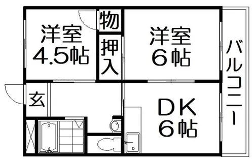 まるき清水【2階】の間取り