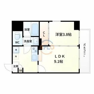 Felis塚本【9階】の間取り